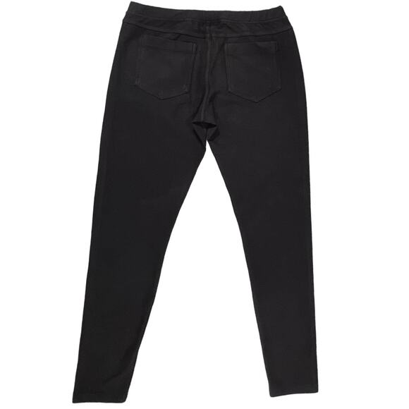 Xhilaration Black Mid Rise Pull On Legging Pants Slacks Large - Picture 3 of 11